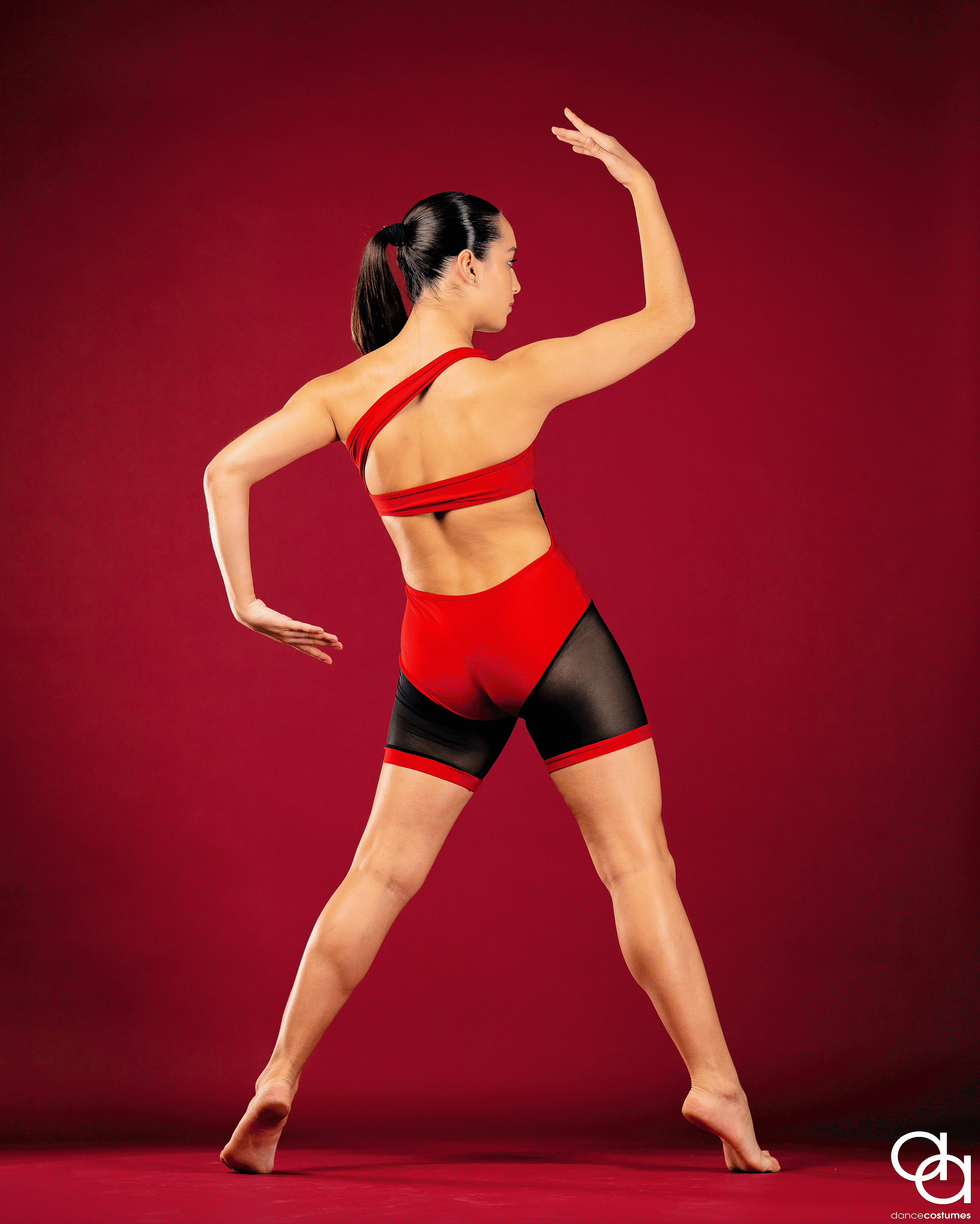 red lyrical dance costumes